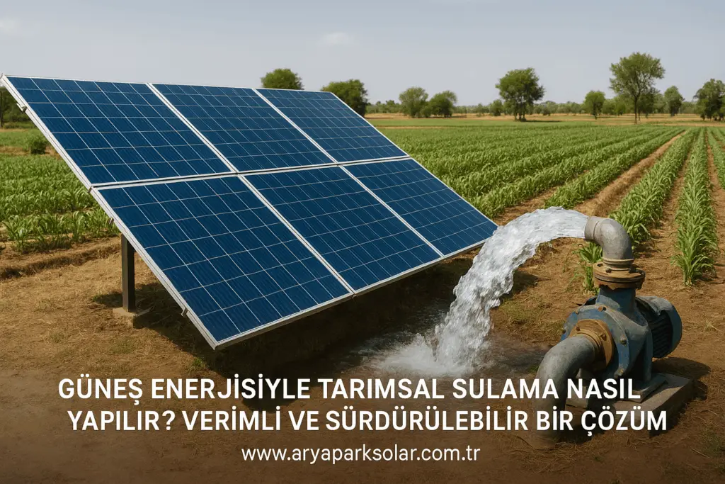 aryapark solar tarımsal sulama blog